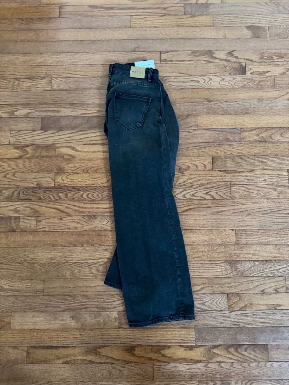 Motel Rocks Black Straight Leg High-Waist Jeans